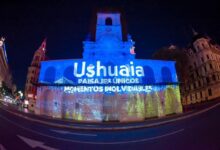 Photo of SE PRESENTÓ EL DESTINO USHUAIA CON UN MAPPING EN EL CABILDO DE BUENOS AIRES