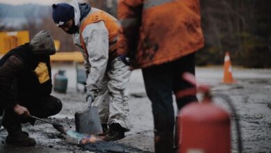 Photo of TRABAJOS DE BACHEO Y REPAVIMENTACIÓN CAMINO AL MARTIAL