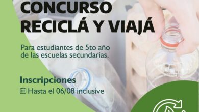 Photo of CONTINÚAN ABIERTAS LAS INSCRIPCIONES PARA PARTICIPAR DEL CONCURSO “RECICLÁ Y VIAJÁ”