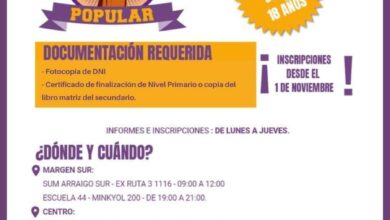 Photo of COMENZARON LAS INSCRIPCIONES PARA EL BACHILLERATO POPULAR 2022