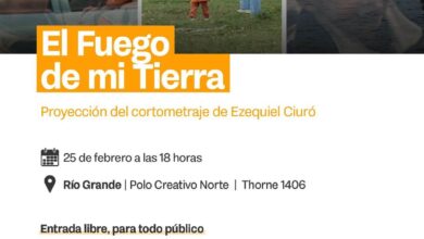 Photo of CULTURA TDF: ESTE SÁBADO SE PRESENTA EL CORTOMETRAJE ‘EL FUEGO DE MI TIERRA’ DE EZEQUIEL CIURÓ