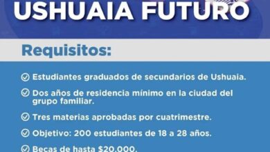 Photo of LA INSCRIPCIÓN PARA ACCEDER AL PROGRAMA DE BECAS “USHUAIA FUTURO” FINALIZA EL SÁBADO 10