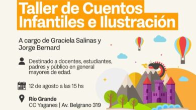 Photo of CULTURA TDF: ESTÁN ABIERTAS LAS INSCRIPCIONES PARA PARTICIPAR DE TALLER DE CUENTOS INFANTILES E ILUSTRACIÓN QUE SE REALIZARÁ ESTE SÁBADO EN RÍO GRANDE