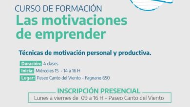 Photo of SUMATE AL CURSO DE FORMACIÓN “LAS MOTIVACIONES DE EMPRENDER”