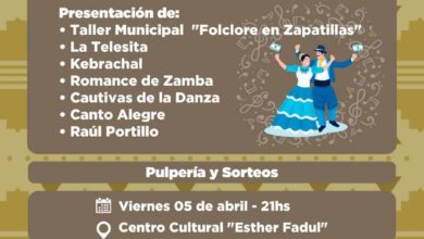 Photo of “FESTEJEMOS LA ZAMBA” EL PRÓXIMO VIERNES 5 EN EL CENTRO CULTURAL ESTHER FADUL