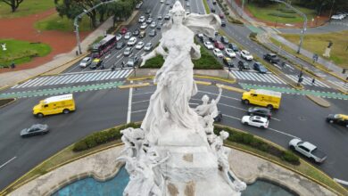 Photo of Trabajan para restaurar monumentos porteños icónicos que habían sido vandalizados en 2023