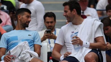 Photo of Juan Martín Del Potro se entrenó con Novak Djokovic en el mismo estadio donde fue campeón del US Open hace 15 años