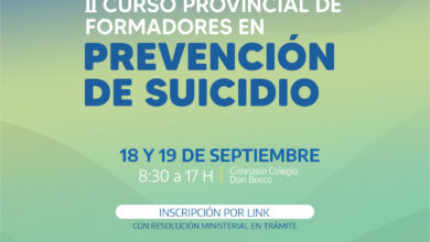 Photo of Están abiertas las inscripciones para el 2° Curso de Formadores en Prevención de Suicidio