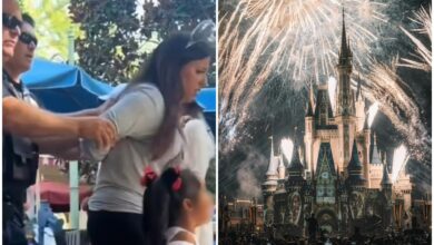 Photo of Video: hizo pasar a sus hijas como bebés para no pagar la entrada en Disney y la sacaron esposada