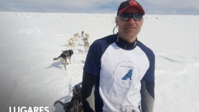 Photo of El “musher” argentino que organiza expediciones en trineo en un aislado lugar de la cordillera neuquina