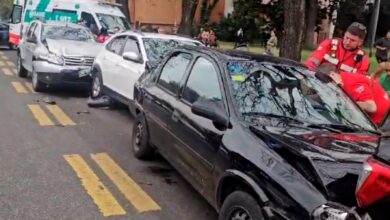 Photo of Así fue el choque en cadena en Recoleta: tres de los conductores debieron ser trasladados a hospitales