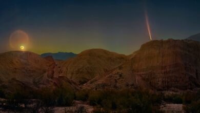 Photo of Deslumbrante: el “cometa del siglo”, Orión y la Vía Láctea capturados por un premiado astrofotógrafo argentino