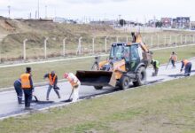 Photo of Este fin de semana continuaron los trabajos en la Av. Héroes de Malvinas