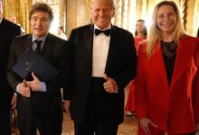 Photo of La foto del encuentro entre Donald Trump y Javier Milei en Mar-a-Lago