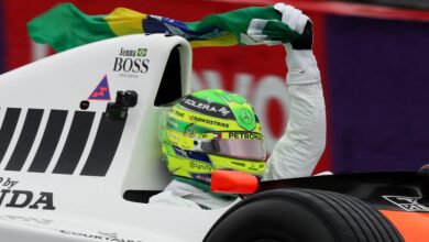 Photo of El homenaje de Lewis Hamilton para Ayrton Senna antes del Gran Premio de Brasil