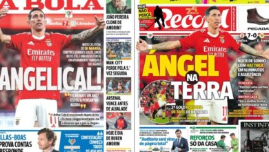 Photo of “¡Angelical!”: Di María fue tapa de los diarios en Portugal tras su hat-trick