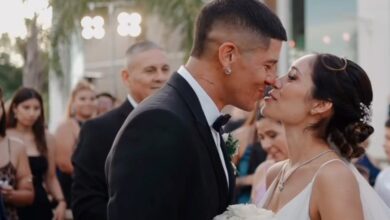 Photo of Video: las primeras imágenes del casamiento de Marcos Rojo, sus votos y los jugadores de Boca bailando