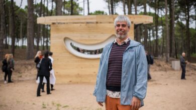 Photo of Con un relicario de un tronco caído, Pinamar suma arte contemporáneo a su parque escultórico