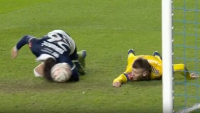 Photo of Video: cabeceó desde el piso y fue gol