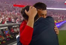 Photo of Video: el abrazo entre Marcelo Gallardo y su hijo en la previa de River-Instituto