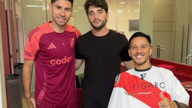 Photo of La primera imagen de Montiel y Driussi con los colores de River