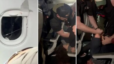 Photo of Terror en el aire: un pasajero rompió la ventanilla del avión en pleno vuelo y tuvieron que atarlo con sus cordones