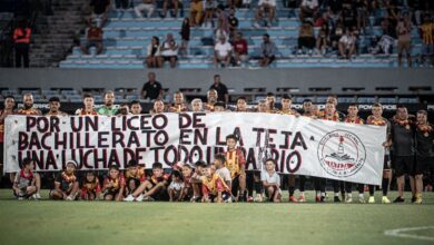 Photo of Uruguay: un equipo pidió en la cancha abiertamente por una escuela secundaria para el barrio