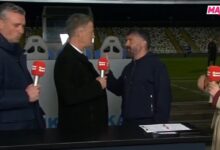 Photo of Video: la agarrada de Gattuso con un ex jugador en plena entrevista post partido