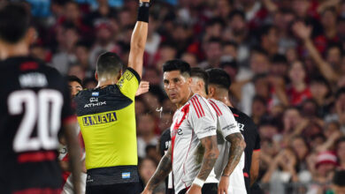 Photo of La fuerte entrada de Enzo Pérez a Medina que derivó en su expulsión ante Estudiantes