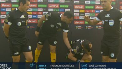 Photo of Video: un proyectil golpeó al árbitro en la previa de Rosario Central – Estudiantes