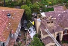 Photo of Una avioneta se estrelló contra dos casas en California y murió el piloto