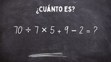 Photo of ¿Cuánto es 70 ÷ 7 × 5 + 9 – 2? El cálculo matemático que solo los más inteligentes pueden resolver en 10 segundos