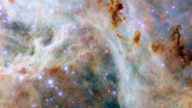 Photo of ¿Ilusión óptica o vida extraterrestre? La imagen que compartió la NASA de dos nubes de colores que generó todo tipo de dudas