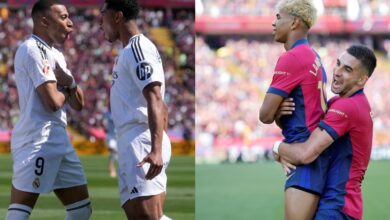 Photo of Video: el festejo de Lamine Yamal con una provocadora imitación a Mbappé en el clásico