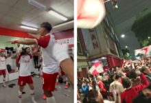 Photo of Video: el festejo íntimo de Huracán en el vestuario y la locura de los hinchas en Parque Patricios