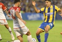 Photo of Final picante en Arroyito: tumulto, empujones y bronca entre los jugadores de Central y Estudiantes