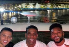 Photo of El encuentro de Borja y Castaño con un excompañero colombiano en Miami