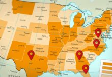 Photo of El mapa que revela los “puntos calientes”, con mayor presencia de agentes del ICE en Estados Unidos