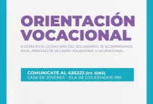 Photo of El Municipio ofrecerá una jornada de orientación vocacional para las juventudes riograndenses