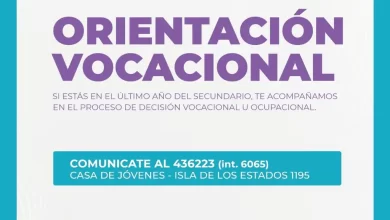 Photo of El Municipio ofrecerá una jornada de orientación vocacional para las juventudes riograndenses