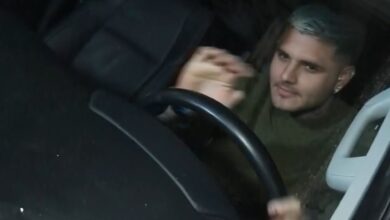 Photo of Mauro Icardi atropelló al camarógrafo de LAM cuando se retiró del Chateau Libertador con sus hijas