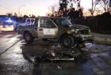 Photo of Una moto chocó con una camioneta en San Nicolás y se prendió fuego: murió un hombre