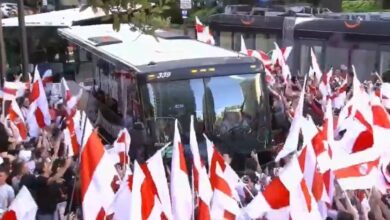 Photo of Video: banderazo de River en Seattle con el aliento de Gallardo