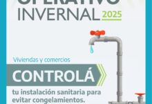 Photo of Operativo Invernal 2025: recomendaciones para prevenir el congelamiento de cañerías