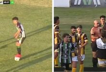 Photo of Video: pisó la pelota y al final del partido lo fueron a buscar
