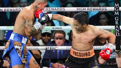 Photo of Manny Pacquiao evitó el ridículo, pero no pudo vencer el paso del tiempo