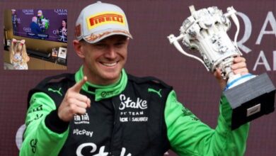 Photo of La tierna reacción de la hija de Hulkenberg y el alocado festejo que prometió el piloto por su podio en Silverstone