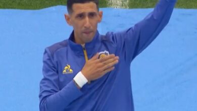 Photo of La emoción de Di María en el calentamiento previo: es titular en Rosario Central