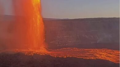 Photo of Alarma por la erupción del volcán Kilauea: preocupan las astillas de vidrio que pueden alojarse en la piel