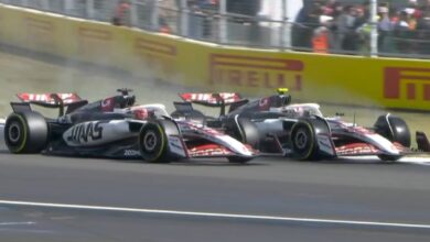 Photo of El accidente sincronizado de Bearman y Ocon en el Gran Premio de Gran Bretaña